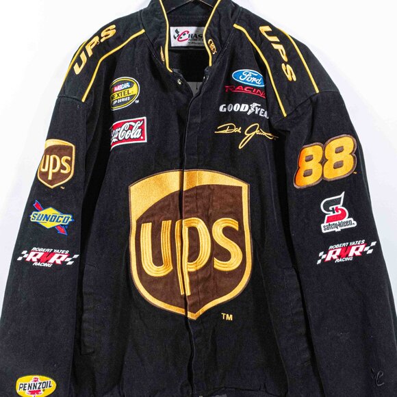 Nascar Jacket Dale Jarrett UPS Chase Authentics Nextel 4XL Racing Streetwear - Picture 3 of 11